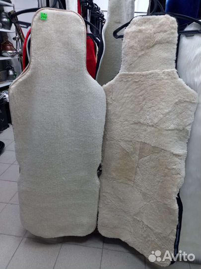 Шерстяная накидка на сиденье