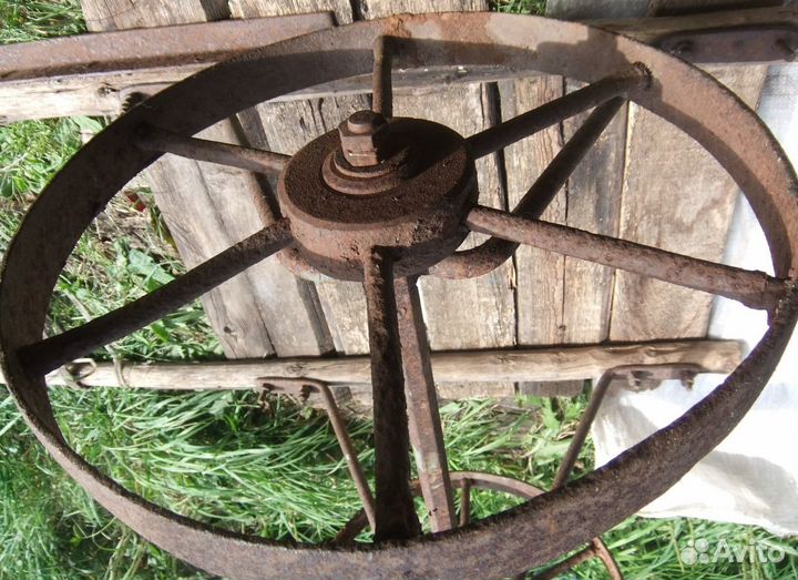 Телега с железными колесами. СССР