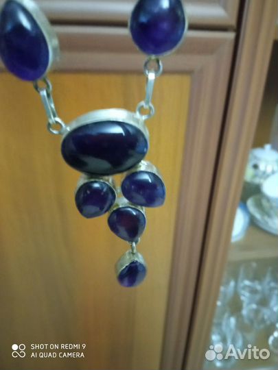 Колье с аметистами