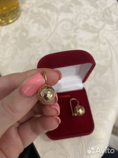 Серьги проба 585