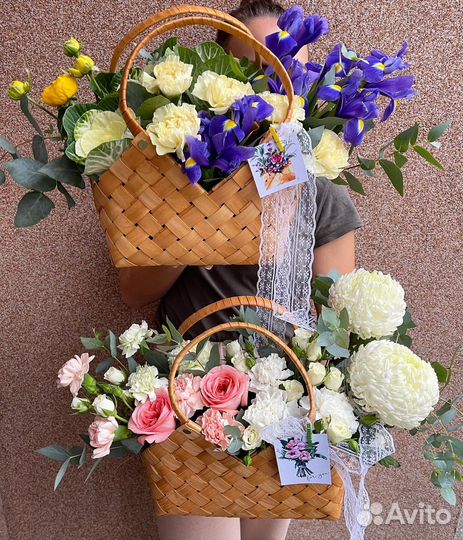 Корзины цветов
