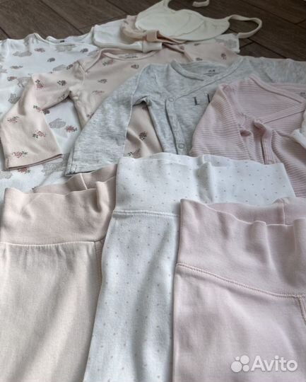 Комплект H&M боди,штаны(цена за 8 шт), р.74-80