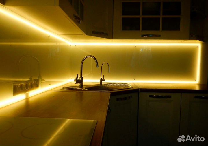 Монтаж светодиодной подсветки