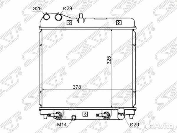 Радиатор Honda Fit 01-07 / Jazz 02-09