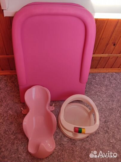Горка для купания+пеленальная доска+сидение