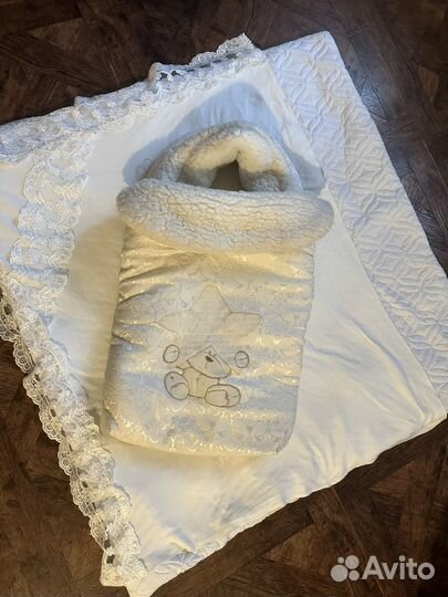 Конверт на выписку зимний с одеялом