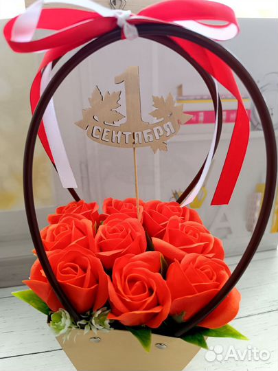 Букеты из мыльных цветов первое сентября