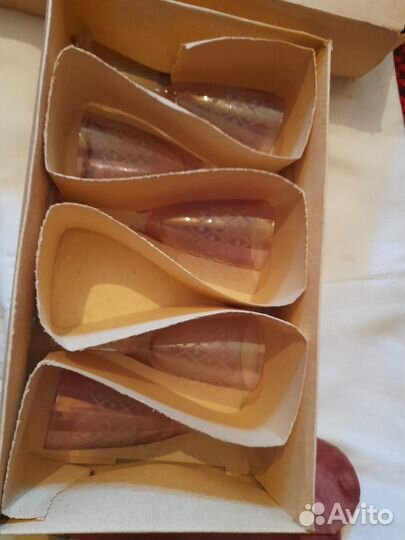 Бокалы из цветного стекла СССР