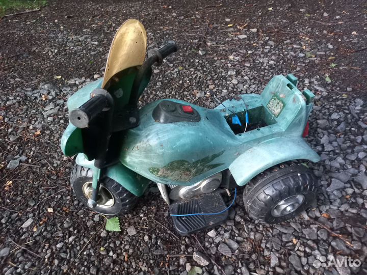 Детский электромотоцикл трехколесный