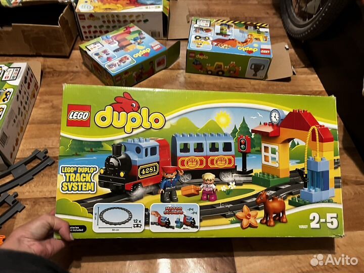 Lego duplo поезд и доп.рельсы