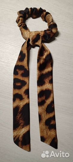 Резинка для волос ручной работы, цвет Леопардовый