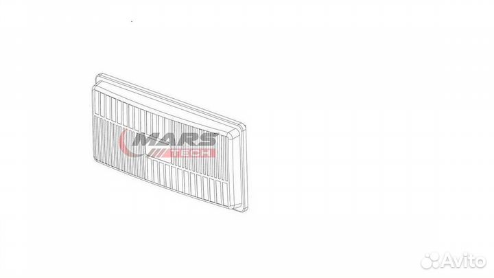 Стекло п/т фары MB actros 1996-2002