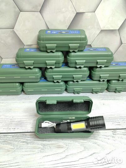 Карманный светодиодный фонарь аккумуляторный USB