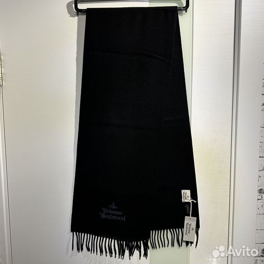 Vivienne Westwood Wool Orb Scarf Black Шарф