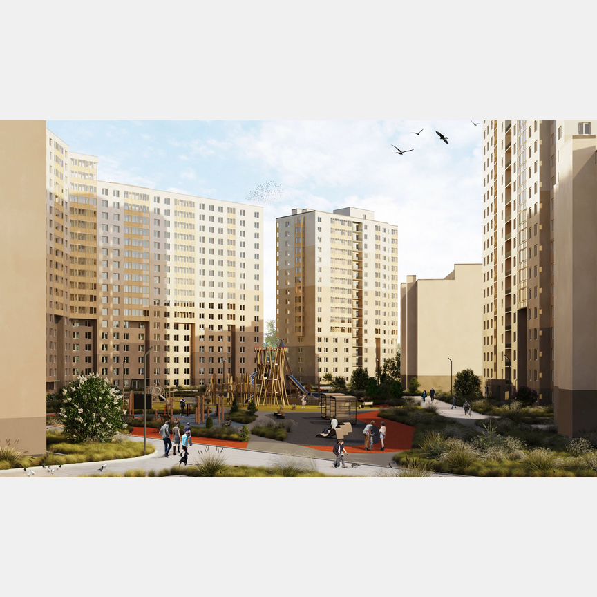 1-к. квартира, 34,4 м², 6/17 эт.