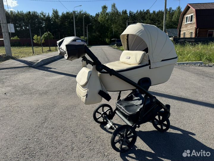 Коляска tutis viva 2 в 1 экокожа