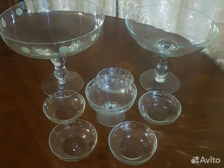 Вазы винтажное стекло СССР