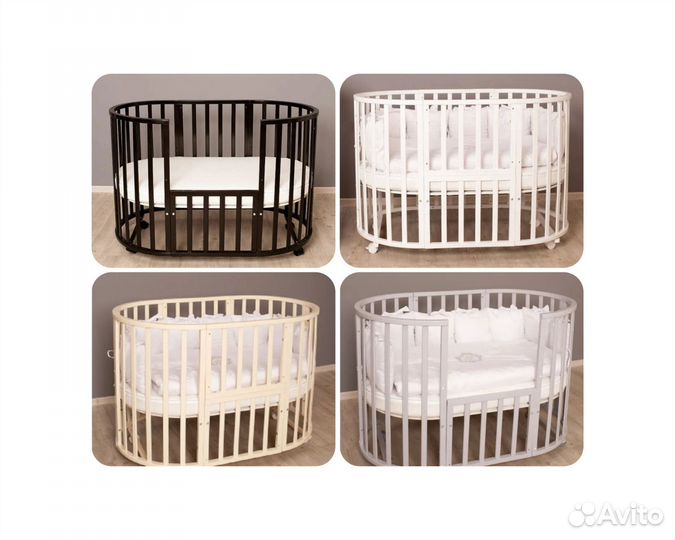 Кроватка овальная новая