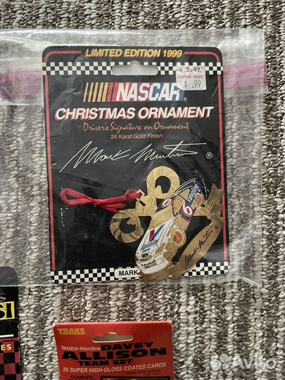 Nascar разные сувениры, коллекционные карточки