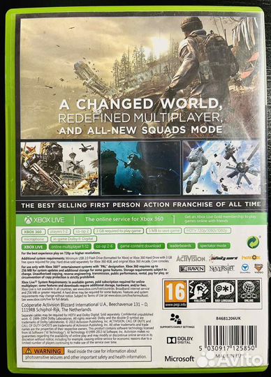 Call of Duty Ghost Xbox 360