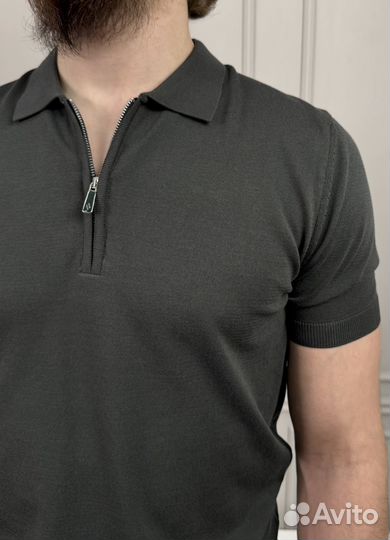 Поло футболка на замке Liwali