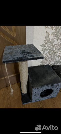 Домик для кошки с когтеточкой