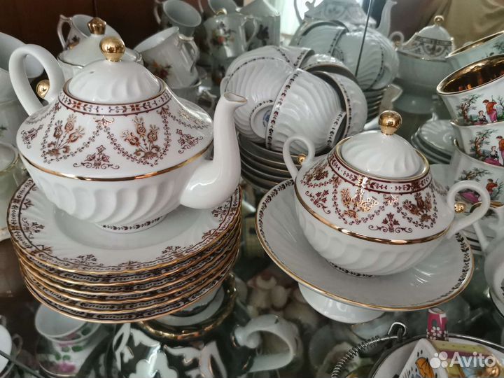 Чайный сервиз лфз кобальтовый