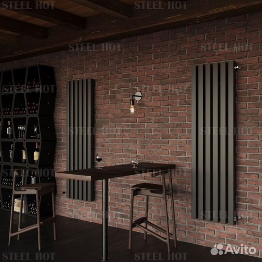Вертикальный радиатор Steel-Hot от завода батарея