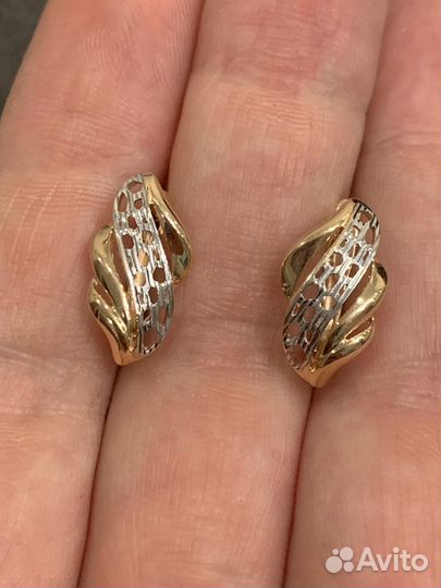 Серьги золотые
