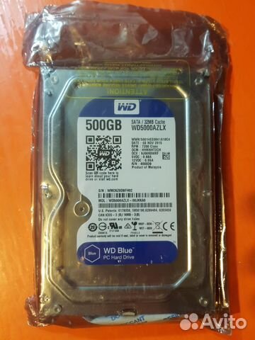 Жесткий диск WD Blue 500гб