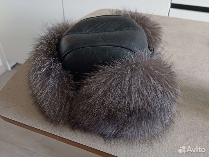 Меховая шапка ушанка мужская