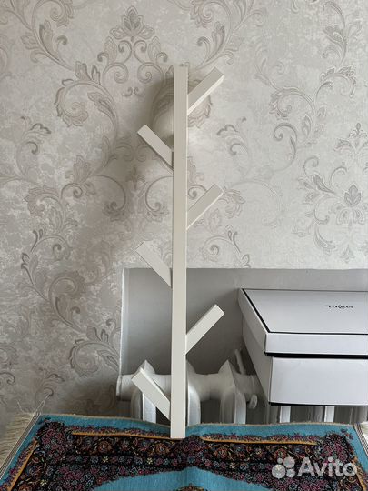 Вешалка икея настенная чусиг ёлочка белая