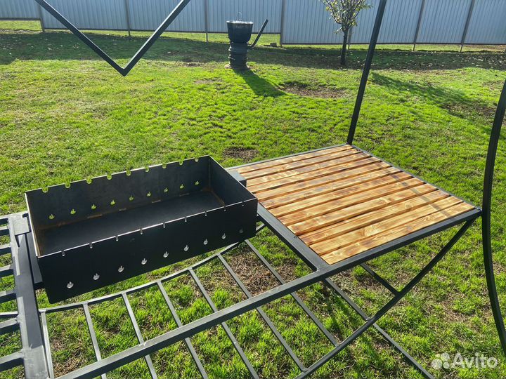 Мангал с навесом