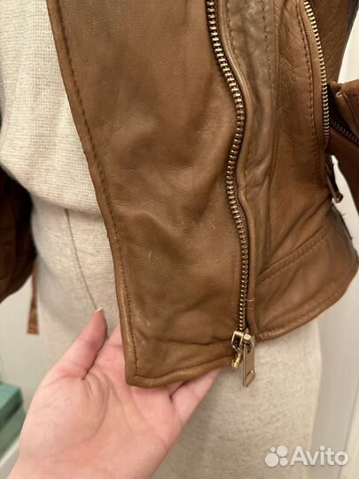 Куртка кожаная Zara Basic