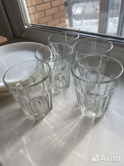 Стаканы кружки тарелки IKEA