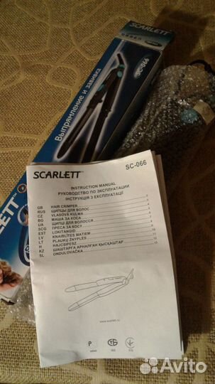 Щипцы, плойка новая Scarlett