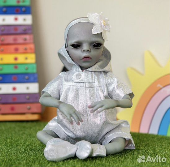 Кукла Реборн инопланетянин 36 см (новая )