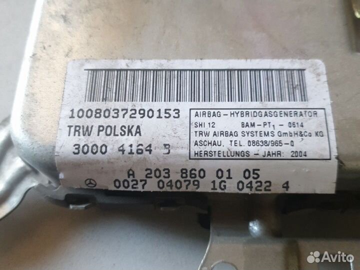 Подушка безопасности двери мерседес w203