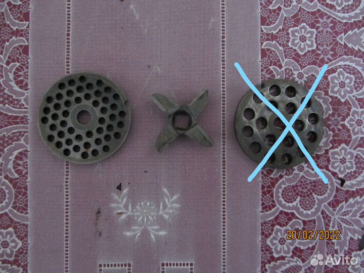 Нож и решётки к мясорубке, СССР