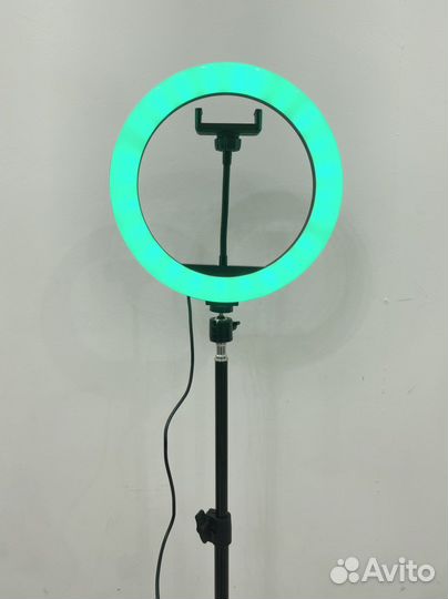 Кольцевая лампа 26 см цветная + Штатив + Доставка