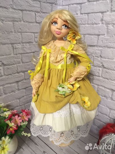 Кукла лепная коллекционная