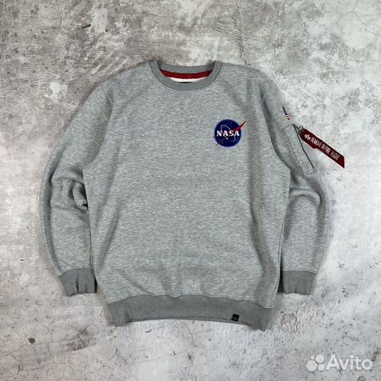 Свитшот Alpha Industries Nasa Оригинал (Nike Y2K)