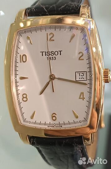 Золотые новые часы Tissot в упаковке