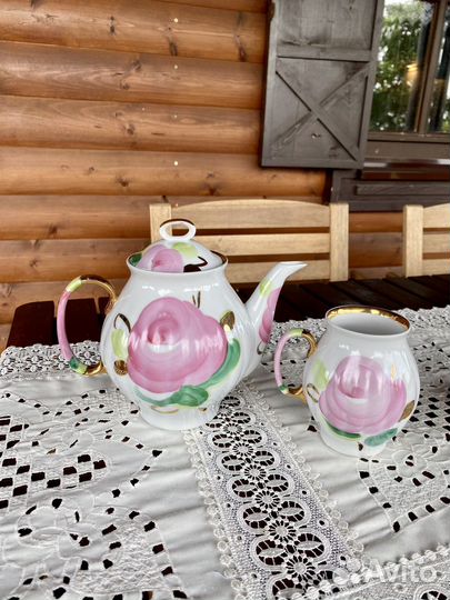 Сервиз чайный розы агашки