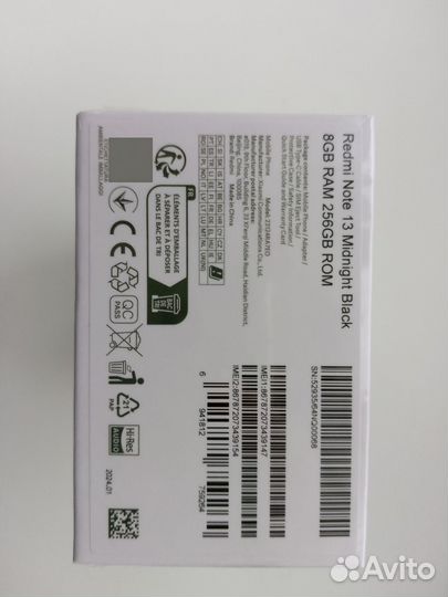 Xiaomi Redmi Note 13, 8/256 ГБ