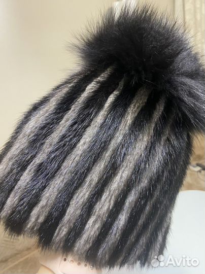 Шапка норковая женская