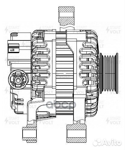 Генератор Lifan Solano 10, X50 14- 1.5i/1.6i 90A