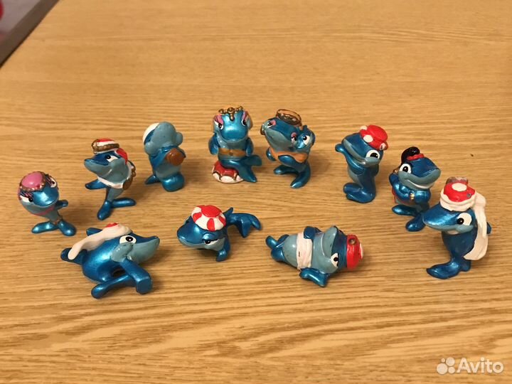 Коллекции киндеров 90-х динозавры,акулы,пингвины