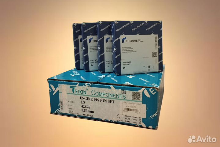 Поршни с кольцами +0,50 Duratec HE 1.8 Ford Mazda