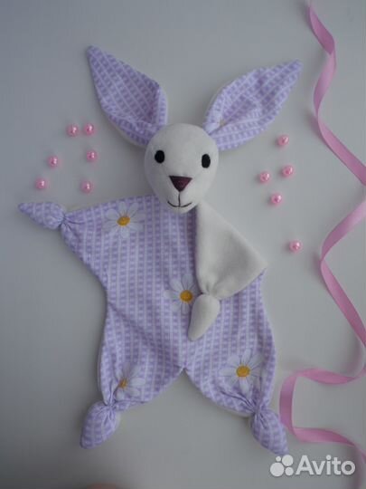Зайка-комфортер для новорожденных